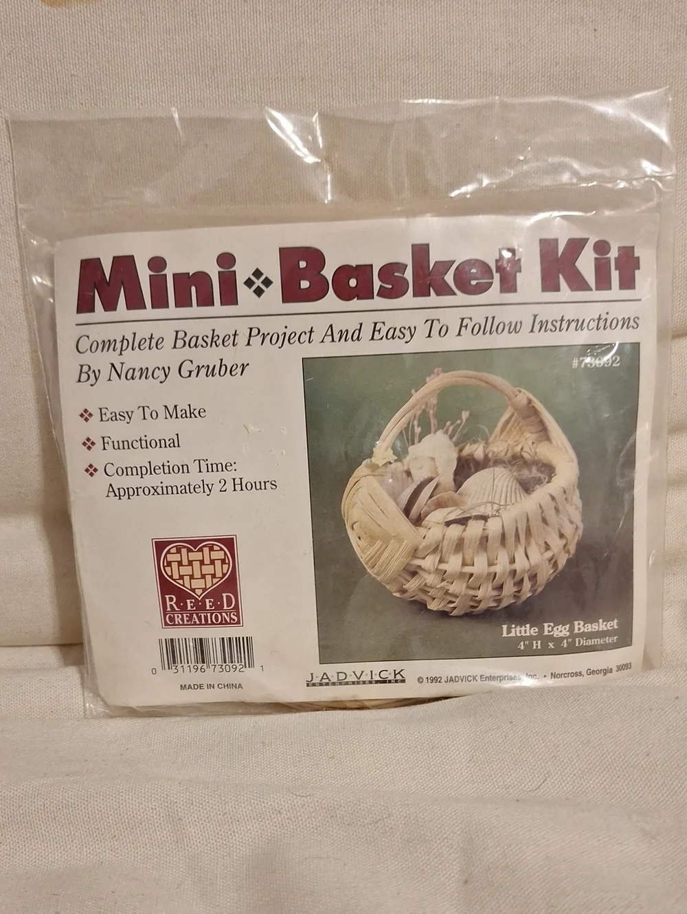 Mini Basket Kit by Reed Creations - Natural Straw